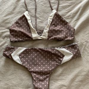polka dot set both xl $110 v